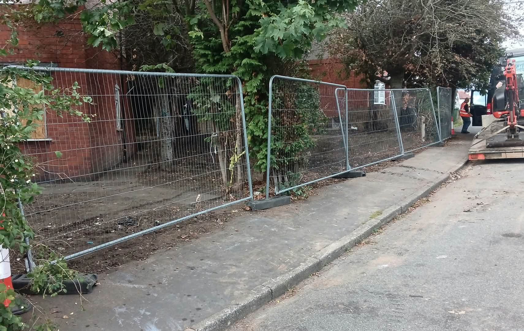 A fenced site cleared and ready for the next stage.